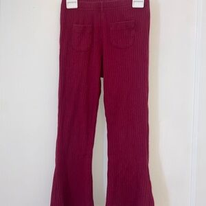 Wonder Nation Ribbed Burgundy Toddler Pants